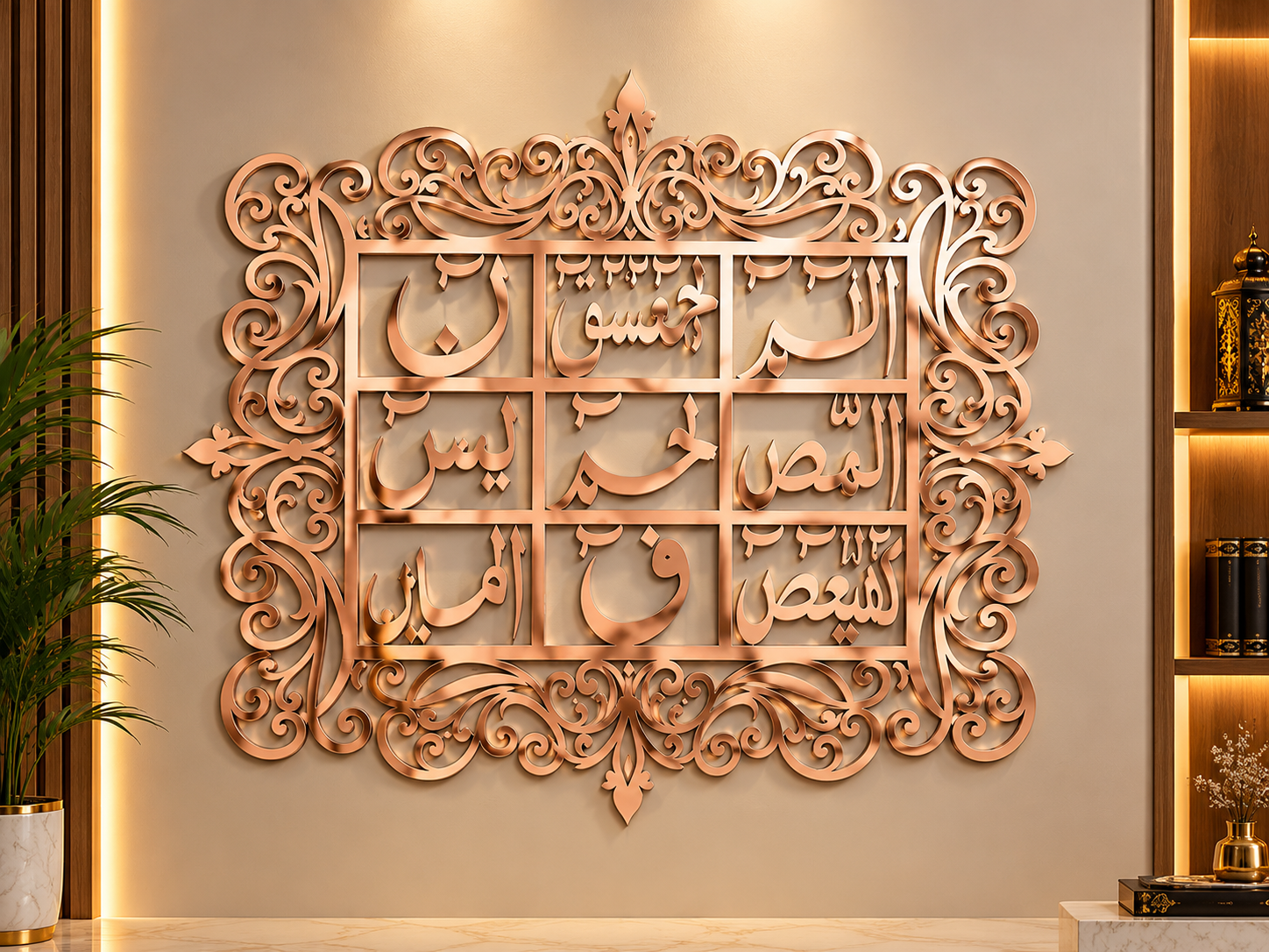 Loh e Qurani Islamic Wall Art Arabic Calligraphy Black Acrylic Muslim Home Decor Gift